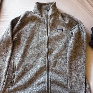 Patagonia Heathered Gray Zip-Up Jacket